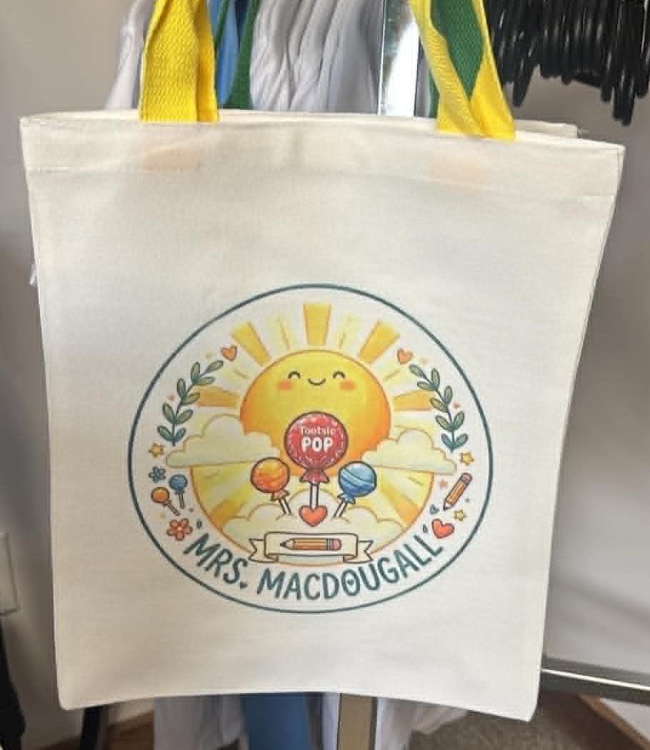Custom teacher tote — Mrs. MacDougall